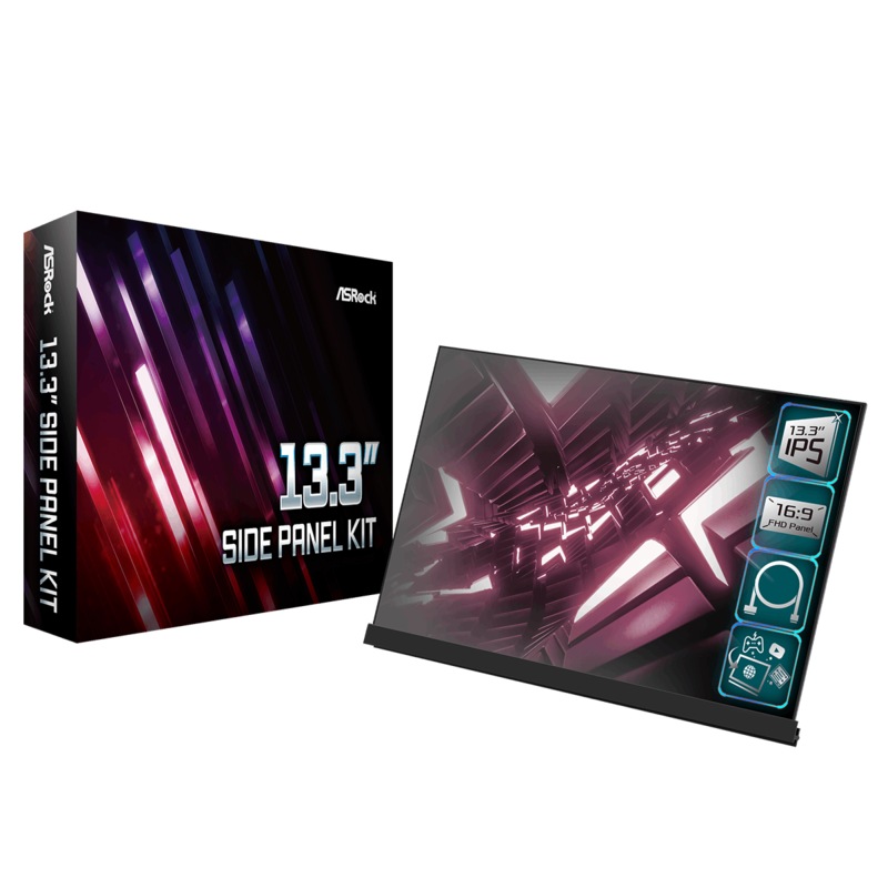 ASRock 13.3" Side Panel IPS skjár