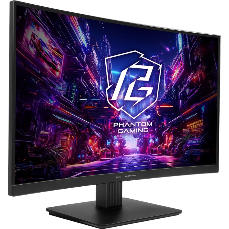 ASRock PG27QRT1B 27" QHD Sveigður VA skjár